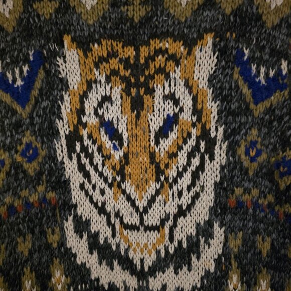 Free People Mascot Tiger Wool Blend Cardigan Sweater Coat Boho RARE Size Medium - Picture 9 of 10
